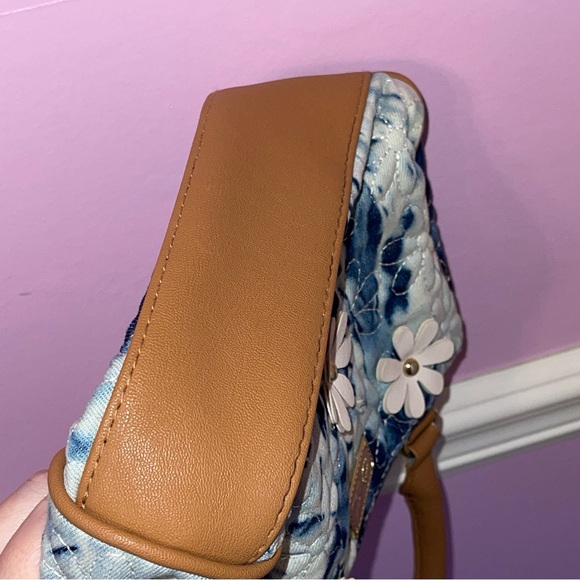 Betsey johnson Y2K denim flower purse bag fairycore cottage fairy lolita hippie - Picture 7 of 7